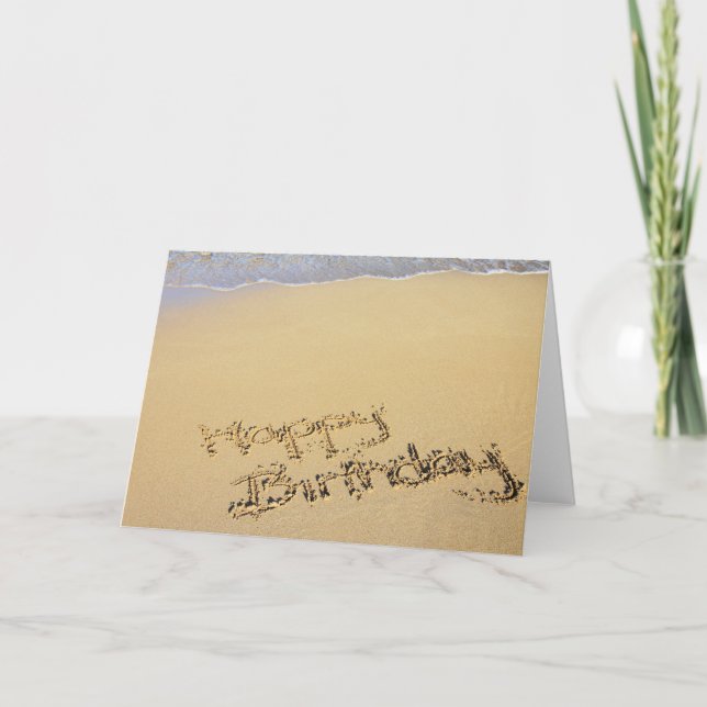 Carte d'anniversaire : Joyeux anniversaire sur la  (Devant)