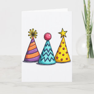 Carte d'anniversaire Joyeux Chapeaux