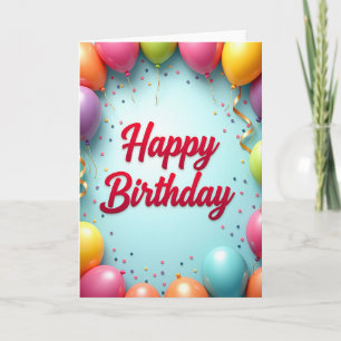 Carte d'anniversaire Jubilant Sphere