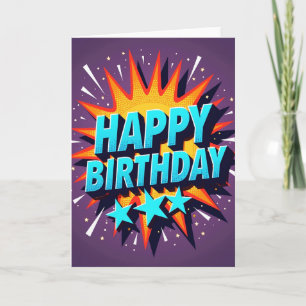 Carte d'anniversaire Jubilant Starburst