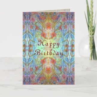 Carte d'anniversaire Kaleidoscope