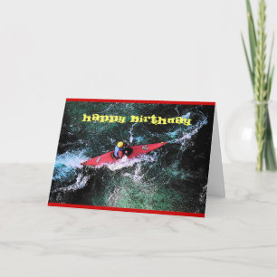 Carte d'anniversaire Kayaker