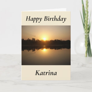 Carte d'anniversaire Kimberley Sunset