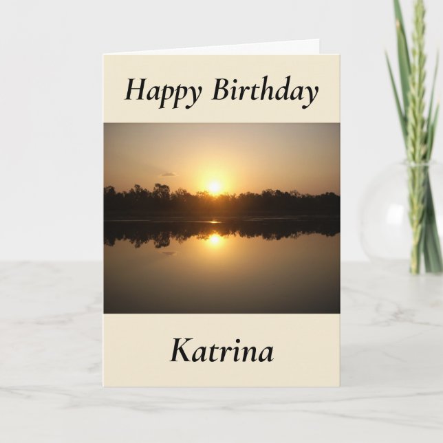 Carte d'anniversaire Kimberley Sunset (Devant)