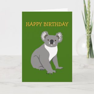 Carte d'anniversaire Koala