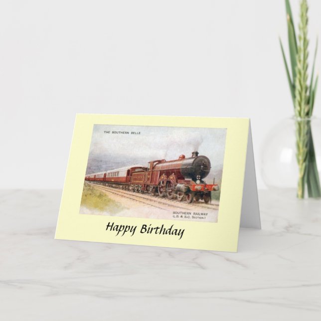 Carte d'anniversaire - la belle du sud (Devant)