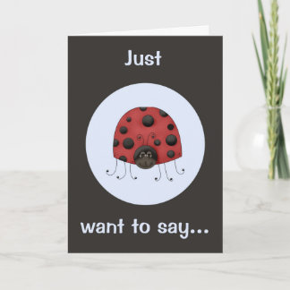 Carte d'anniversaire Lady Bug