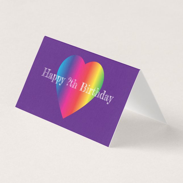 Carte d'anniversaire LBGTQ (Front)