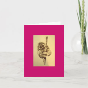 Carte d'anniversaire lente de Loris - rose