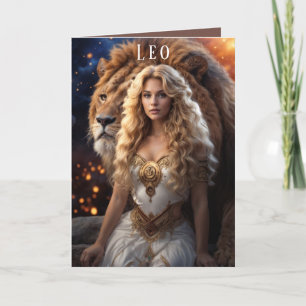 Carte d'anniversaire Leo Femme