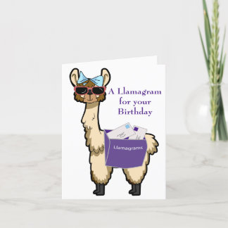 Carte d'anniversaire Llamagram