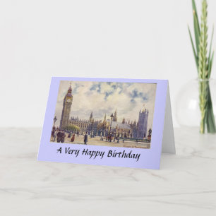 Carte d'anniversaire - Londres, Chambres du Parlem