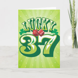 Carte d'anniversaire Lucky 37
