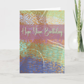 Carte d'anniversaire lumineuse et amusante
