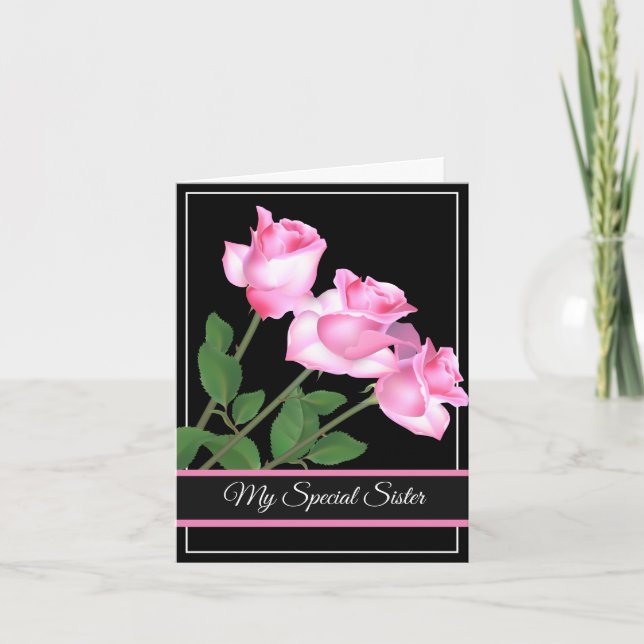 Carte d'anniversaire - Ma soeur spéciale (Devant)