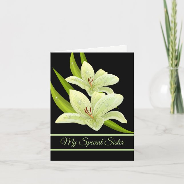 Carte d'anniversaire - Ma soeur spéciale (Devant)