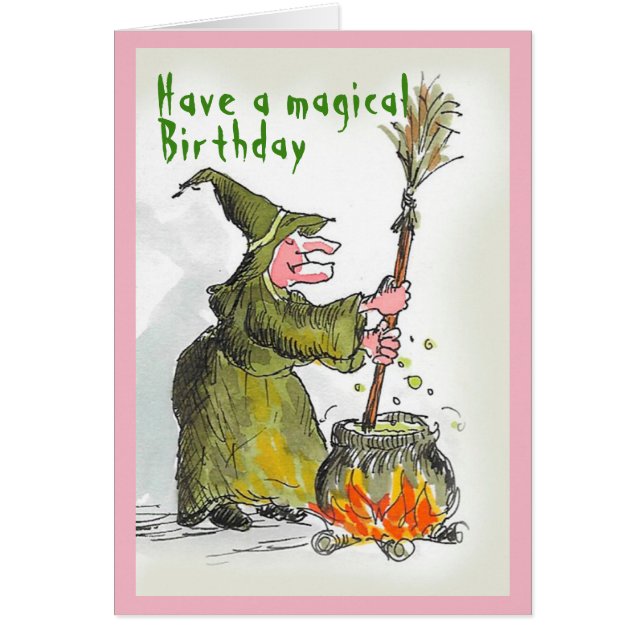Carte d'anniversaire magique (Devant)
