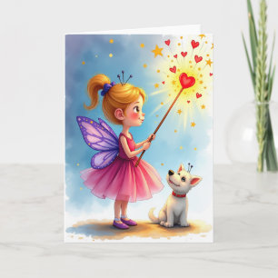 Carte d'anniversaire Magique pour Fille