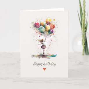 Carte d'anniversaire magique pour une fille magiqu