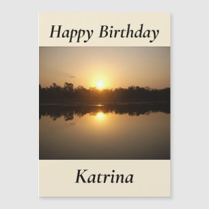 Carte d'anniversaire magnétique Kimberley Sunset