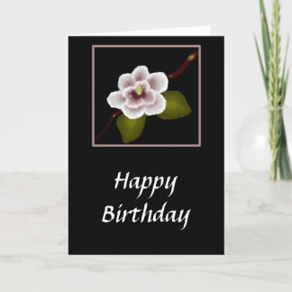 Carte d'anniversaire Magnolia (grande impression)