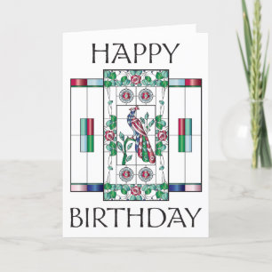 Carte d'anniversaire Mah Jongg