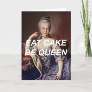 Carte d'anniversaire Marie Antoinette