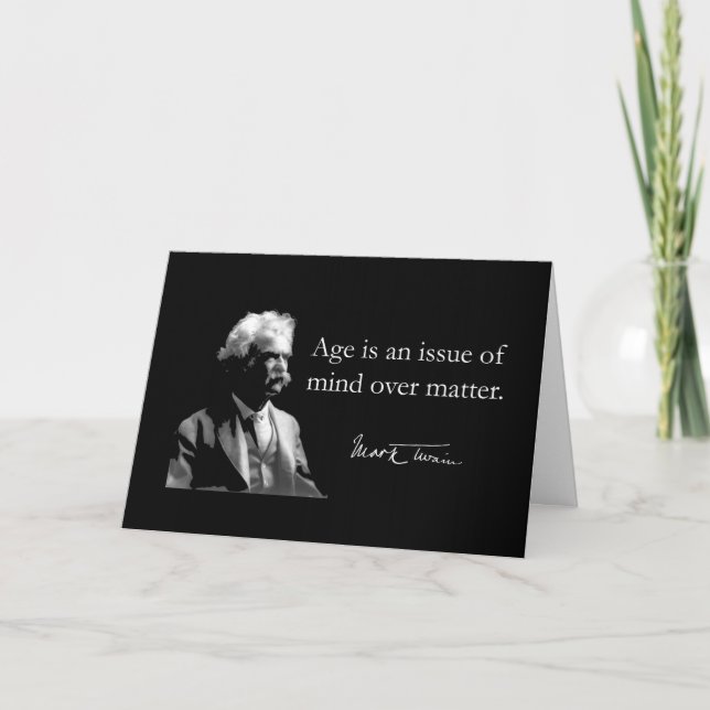 Carte d'anniversaire MarkTwain (Devant)
