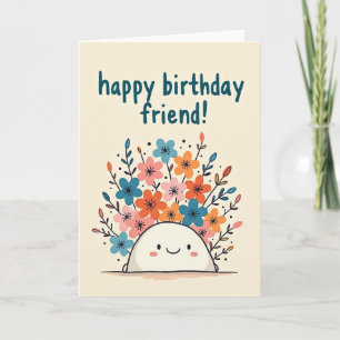 Carte d'anniversaire Marshmallow