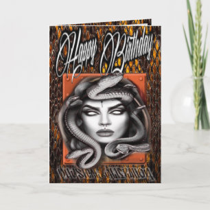 Carte d'anniversaire medusa