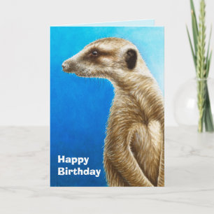 Carte d'anniversaire Meerkat