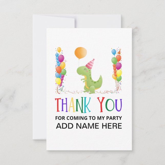 Carte d'anniversaire Merci (Devant)