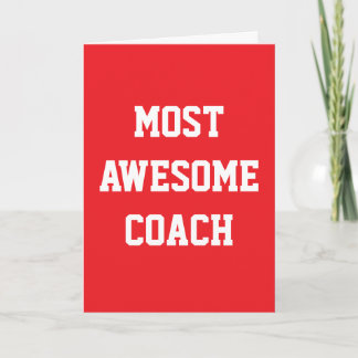 Carte d'anniversaire / Merci au Coach Incroyable
