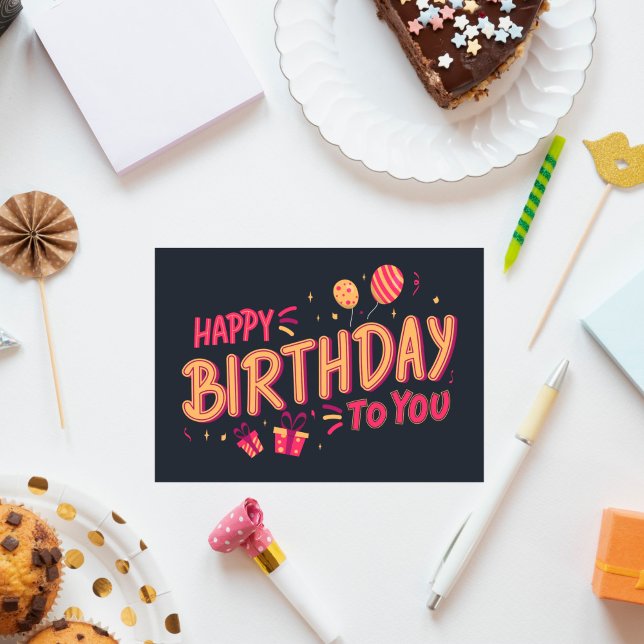 carte d'anniversaire - message d'anniversaire impr (Créateur téléchargé)