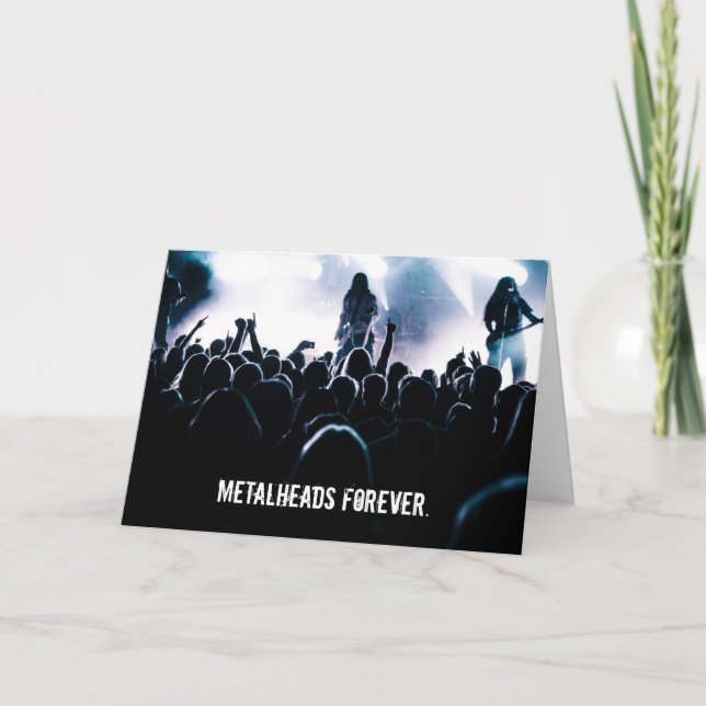 Carte d'anniversaire Metalheads Forever Heaved Met (Devant)