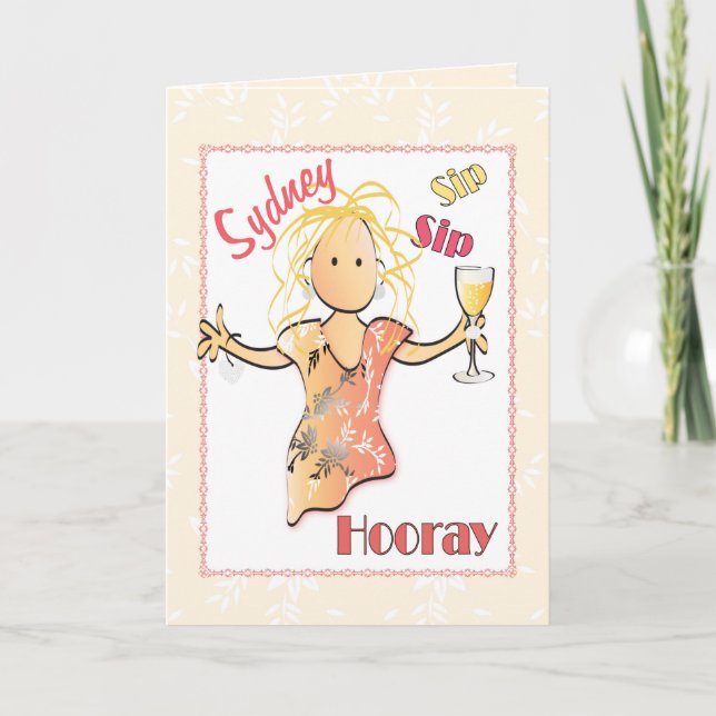 Carte d'anniversaire mignonne 40e pour elle (Devant)