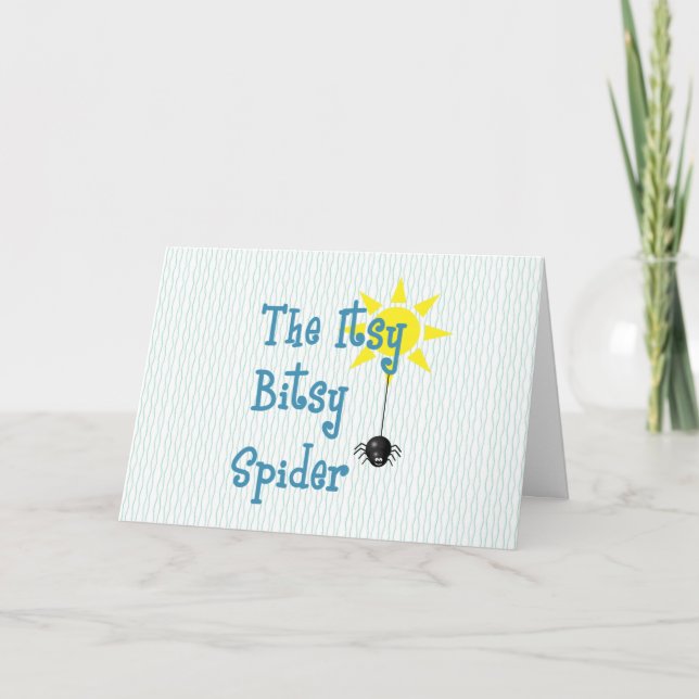 Carte d'anniversaire mignonne Itsy Bitsy (Devant)
