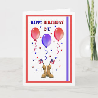 Carte d'anniversaire militaire