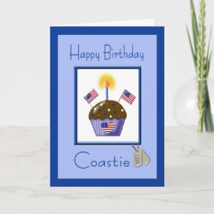 Carte d'anniversaire militaire de Coastie