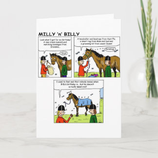 Carte d'anniversaire Milly et Billy
