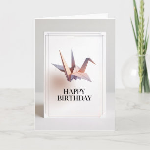 Carte d'anniversaire minimaliste de typographie