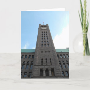 Carte d'anniversaire "Minneapolis Clock Tower Look