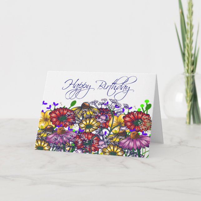 Carte d'anniversaire Mme Taylor (Devant)