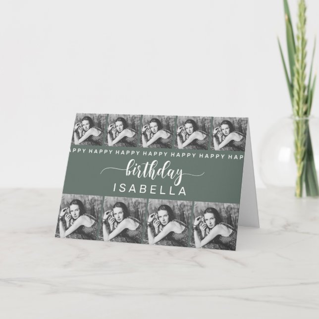 Carte d'anniversaire Modèle personnalisable (Devant)