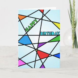 Carte d'anniversaire moderne