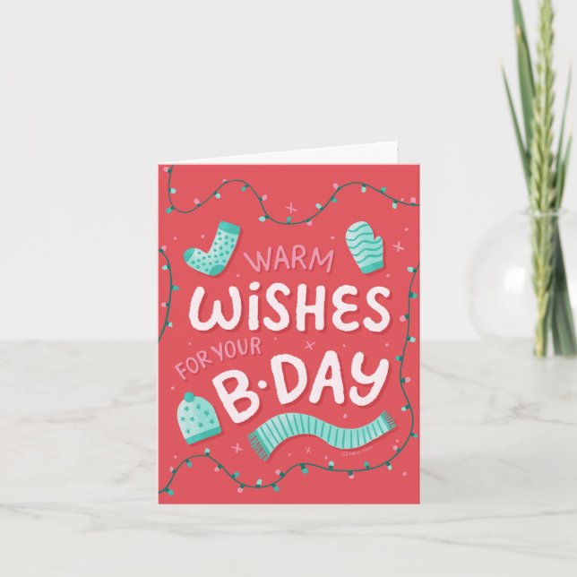Carte d'anniversaire moderne et brillante personna (Devant)