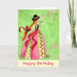 Carte d'anniversaire moderne et chic