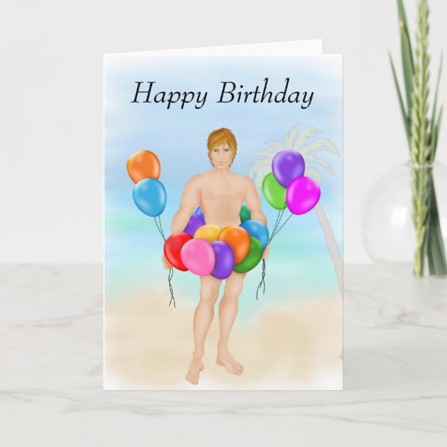 Carte d'anniversaire moderne et chic (Devant)