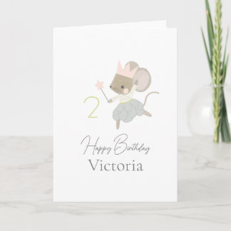 Carte d'anniversaire modifiable de la souris