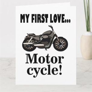 Carte d'anniversaire moto 